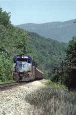 CSX 6085 with unit Hopper Topper trains